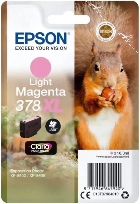 Epson T378 XL Blekkpatron - Lys magenta