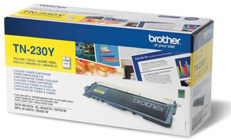 Brother Tn230 Y Yellow Laser Toner, Original