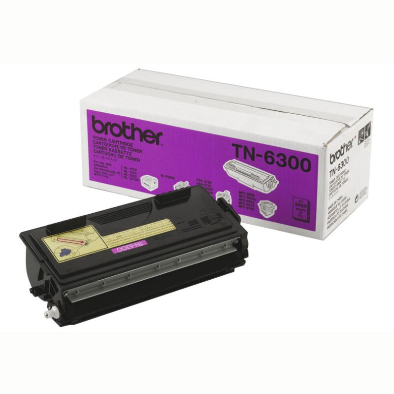 Brother Tn6300 Bk Svart Laser Toner, Original
