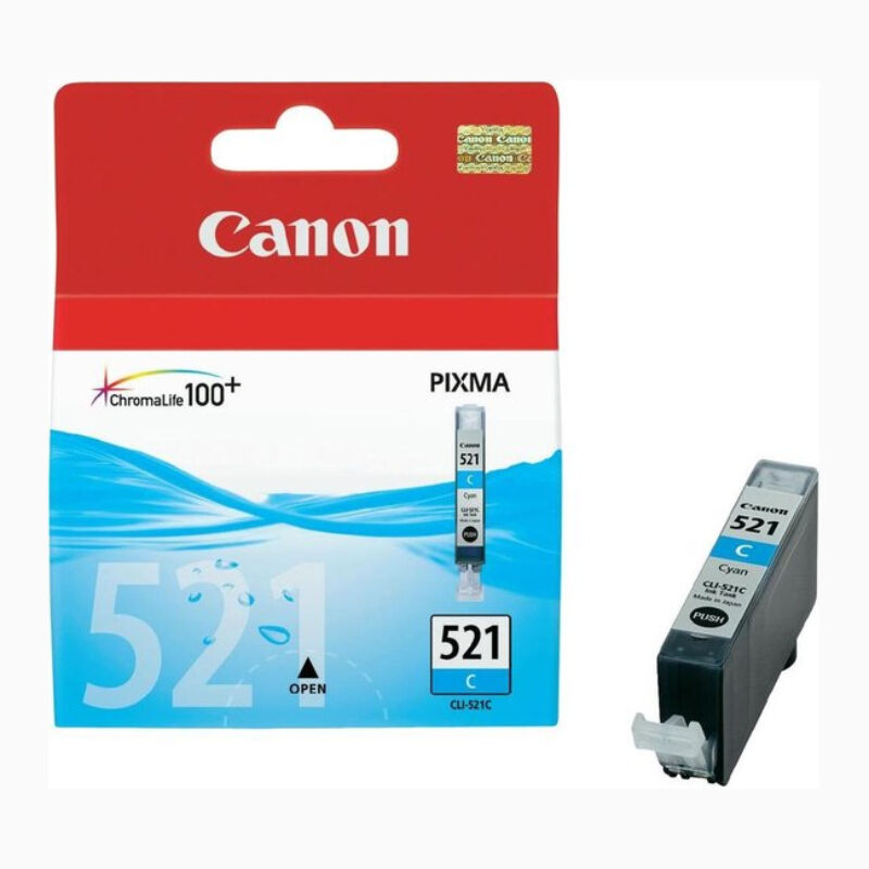 Canon Cli 521 C. Med Chip. Cyan Bläckpatron, Original, 9ml