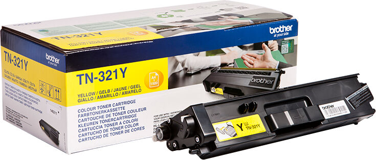 Brother Tn321 Y Yellow Lasertoner, Original