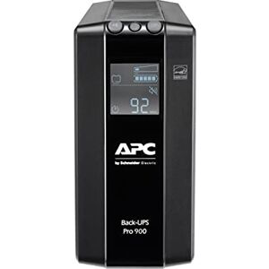 APC by Schneider Electric Back UPS PRO BR900MI UPS 900VA Leistung MI modell (6 IEC Outlets, IEC Kaltgeräte Ausgänge, LCD interface, 1GB Dataline protection)