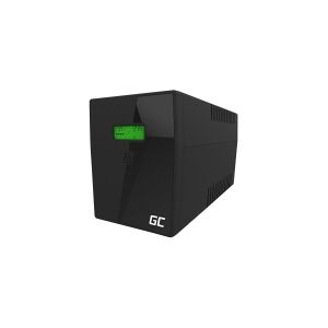 GREENCELL Green Cell UPS Micropower 1500VA - UPS - AC 220/230/240 V - 900 Watt - 1500 VA - 9 At - Ethernet, USB - output-stikforbindelser: 4