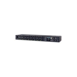 CyberPower Systems CyberPower Switched Series PDU41004 - Strømfordelingsenhed (rackversion) - AC 100-240 V - 1-faset - Ethernet, serial - input: IEC 60320 C14 - output-stikforbindelser: 8 (power IEC 60320 C13) - 1U - 3.05 m ledning - sort