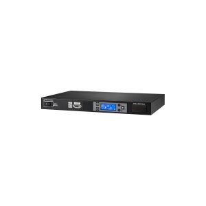 BlueWalker PowerWalker PDU RC-16A - Strømfordelingsenhed (rackversion) - AC 220/230/240 V - 3680 VA - RS-232, USB - input: IEC 60320 C20 16A - output-stikforbindelser: 8 (power IEC 60320 C13) - 1U - sort