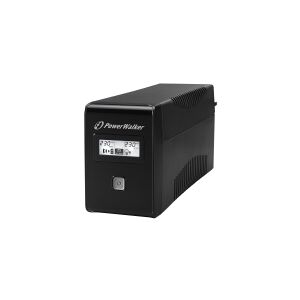 BlueWalker PowerWalker VI 850 LCD - UPS - AC 220/230/240 V - 480 Watt - 850 VA - 9 At - USB - sort