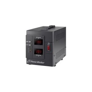 BlueWalker PowerWalker AVR 3000 SIV FR - Automatisk strømregulator - AC 230 V - 2400 Watt - 3000 VA - output-stikforbindelser: 2