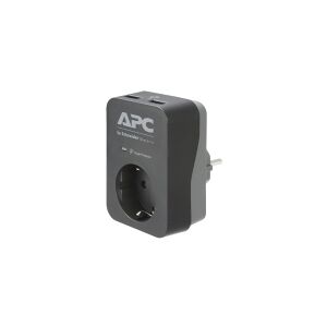 APC Essential Surgearrest PME1WU2B-GR - Strømstødsbeskytter - AC 220/230/240 V - 4000 Watt - output-stikforbindelser: 1 - Tyskland - sort