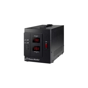 BlueWalker PowerWalker AVR 3000/SIV - Automatisk strømregulator - AC 230 V - 2400 Watt - 3000 VA - output-stikforbindelser: 2 - sort