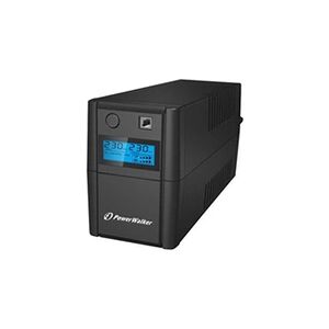 BlueWalker PowerWalker VI 850SE LCD/IEC - Onduleur - CA 230 V - 480 Watt - 850 VA - 9 Ah - USB - connecteurs de sortie : 4 - noir - Publicité