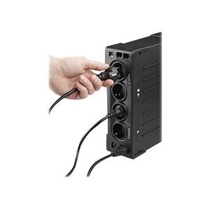 Eaton Ellipse ECO 800 USB DIN - Onduleur (montable sur rack / externe) - CA 230 V - 500 Watt - 800 VA - USB - connecteurs de sortie : 4 - 2U - 19" - Publicité