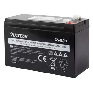 VULTECH Batteria Ermetica al Piombo Per UPS  GS-9AH Rev. 2.1 12V 9A