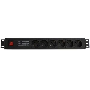 WP Europe WP WPN-PDU-I06-06 protezione da sovraccarico Nero 6 presa(e) AC 250 V (WPN-PDU-I06-06)