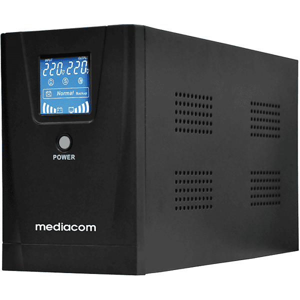 mediacom ups  1300va con display