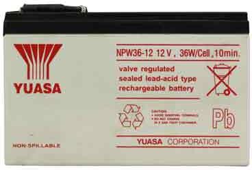 YUASA Batteria al piombo per UPS 12V-7Ah. NPW36-12