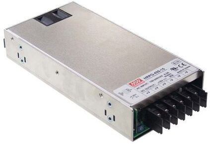 Mean Well Alimentatore switching integrato  , 450W, ingresso 120 → 370 V dc, 85 → 264 V ac,, HRPG-450-5RS