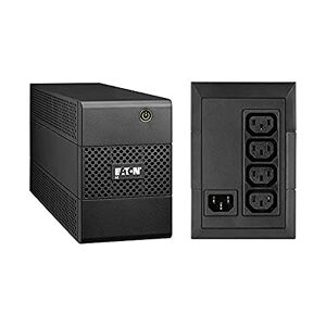 Eaton 5E650I Line-Interactive 650VA Black uninterruptible power supply (UPS) - uninterruptible power supplies (UPSs) (Line-Interactive, C13 coupler, C14 coupler, 0-40 °C, 50/60, Black)