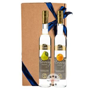 Dolomiti Alpenfeinkost Dolomiti Geschenk-Set Honig Marille & Honig Williams (35 % vol., 1,0 Liter)