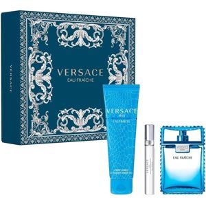 Giftset Versace Man Eau Fraiche Edt 100ml + Edt 10ml + SG 150ml