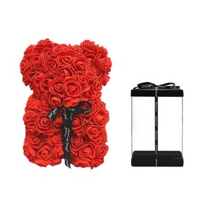 Splinterny 2023 Rose Bear Rose Teddy Bear Kunstig Rose Blomsterbjørn, Gave til Valentines Dag, Bryllup, Mors Dag og Jubilæum Bestseller Red