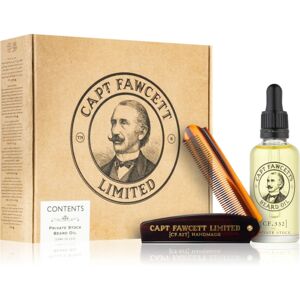 Captain Fawcett Gift Box Beard Booze and Baccy coffret cadeau (pour cheveux) pour homme