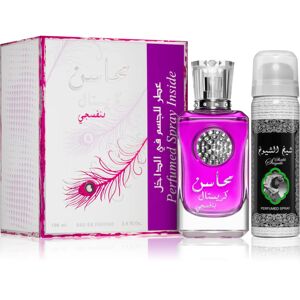 Lattafa Mahasin Crystal Violet coffret cadeau pour femme