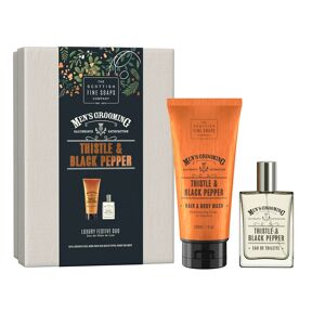 Scottish Fine Soaps Thistle & Black Pepper Luxury Festive Duo coffret cadeau pour homme