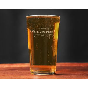 Cadeaux.com Verre à bière personnalisé pinte - Première Fête des Pères
