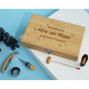 Cadeaux.com Coffret sommelier personnalisé papa - 5 accessoires - Première Fête des Pères