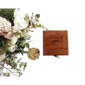 Cadeaux.com Coffret bouton de rose et rose éternelle femme 72 ans