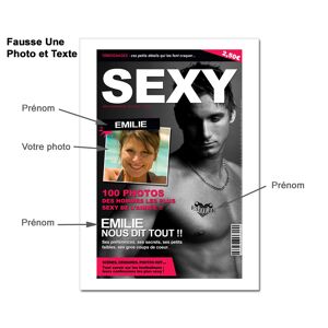 Cadeaux.com Poster photo personnalise - Fausse Une de Magazine Sport