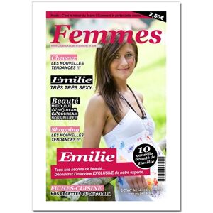 Cadeaux.com Poster photo personnalise - Fausse Une de Magazine Mode