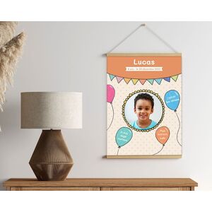 Cadeaux.com Affiche personnalisée anniversaire - Ballons