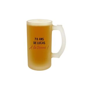 Cadeaux.com Verre à bière personnalisable homme 78 ans