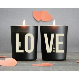 Cadeaux.com Duo de bougies personnalisables et parfumees - LOVE