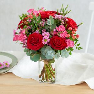 Interflora Eclat de rose et son vase offert  - Livraison de fleurs - Interflora