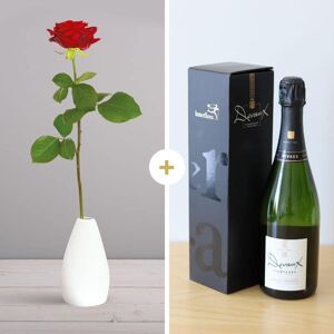 Interflora Rose rouge et Champagne - Interflora - Livraison Fleurs & Cadeaux en 4H