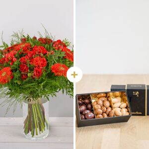 Pomme d'amour et ses amandes au chocolat - Interflora - Livraison bouquet de fleurs