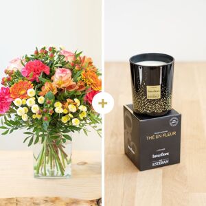 Tutti frutti et sa bougie parfumee Esteban - Interflora - Livraison bouquet de fleurs