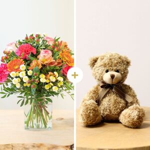 Tutti frutti et son ourson Harry - Interflora - Livraison bouquet de fleurs