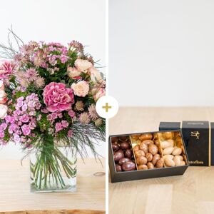 Interflora Bouquet de fleurs et chocolats - Idée Cadeau Interflora - Livraison en 4H