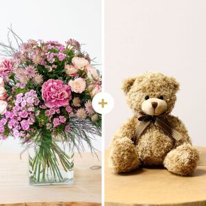 Velours et son ourson Harry - Interflora - Livraison bouquet de fleurs