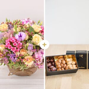 Zeste tendre et ses amandes au chocolat - Interflora - Livraison composition florale