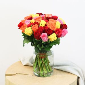 Interflora Brassée de roses multicolores Max Havelaar - Interflora - Livraison de fleurs