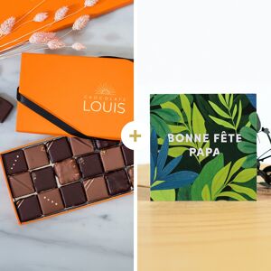 Chocolats et sa carte a personnaliser Bonne fete papa - Interflora - Livraison de fleurs