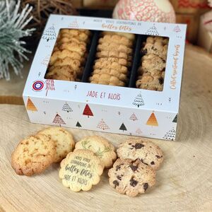 Coffret biscuit aux 3 saveurs - Interflora - Livraison de cadeaux personnalisés - Publicité