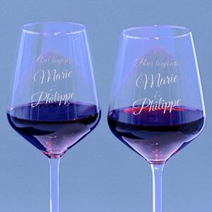Interflora Duo de verres à vin - Interflora - Livraison de cadeaux personnalisés