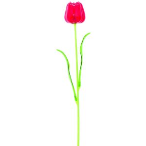 EUROPALMS Tulipe en cristal, fleur artificielle, rouge 61cm 12x - Fleurs - Publicité