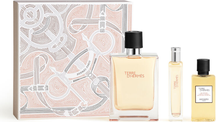 HERMÈS Terre d'Hermès Eau de Toilette Cofanetto 100 ML Eau de Toilette + 15 ML Eau de Toilette +  40ML Shower Gel