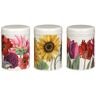 Emma Bridgewater - Set van 3 bewaarbussen Flowers - Bewaarblik - Bloemen - Blik -Ø 10,5 x 14,5 cm